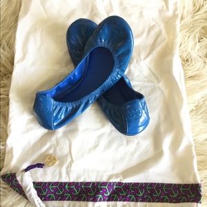 Tory Burch Eddie Patent Leather Ballet Flats 8